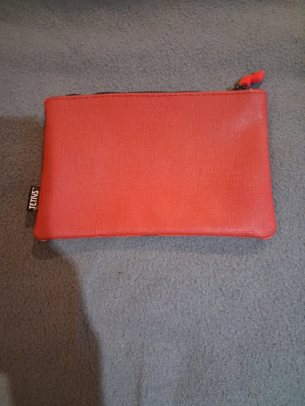 Ipsy Geometric Red Cosmetic Pouch